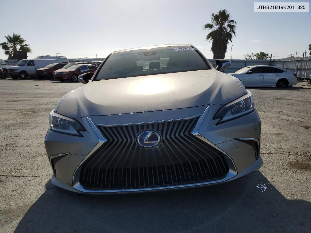 2019 Lexus Es 300H VIN: JTHB21B19K2011325 Lot: 59072674