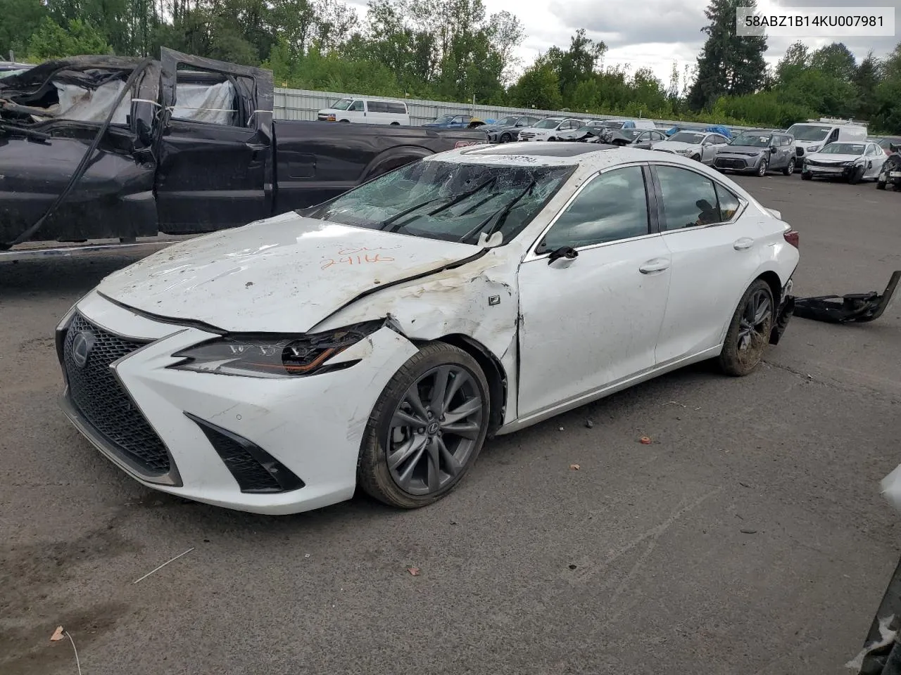 2019 Lexus Es 350 VIN: 58ABZ1B14KU007981 Lot: 60487764