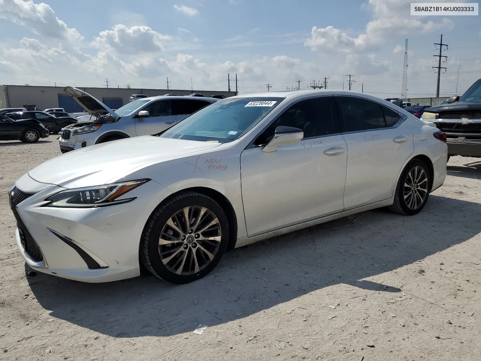 2019 Lexus Es 350 VIN: 58ABZ1B14KU003333 Lot: 63228044