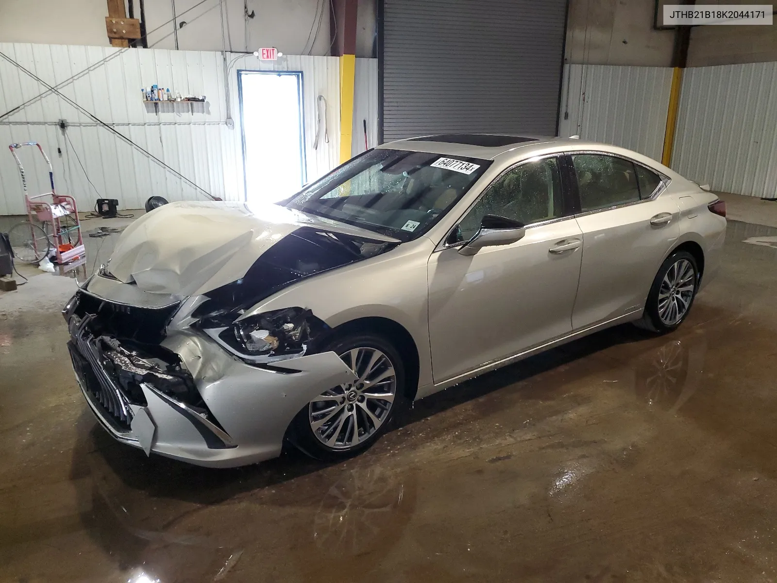 2019 Lexus Es 300H VIN: JTHB21B18K2044171 Lot: 64077134