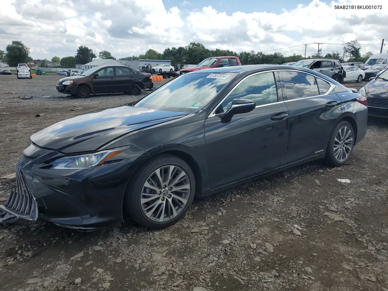 2019 Lexus Es 300H VIN: 58AB21B18KU001072 Lot: 67522534