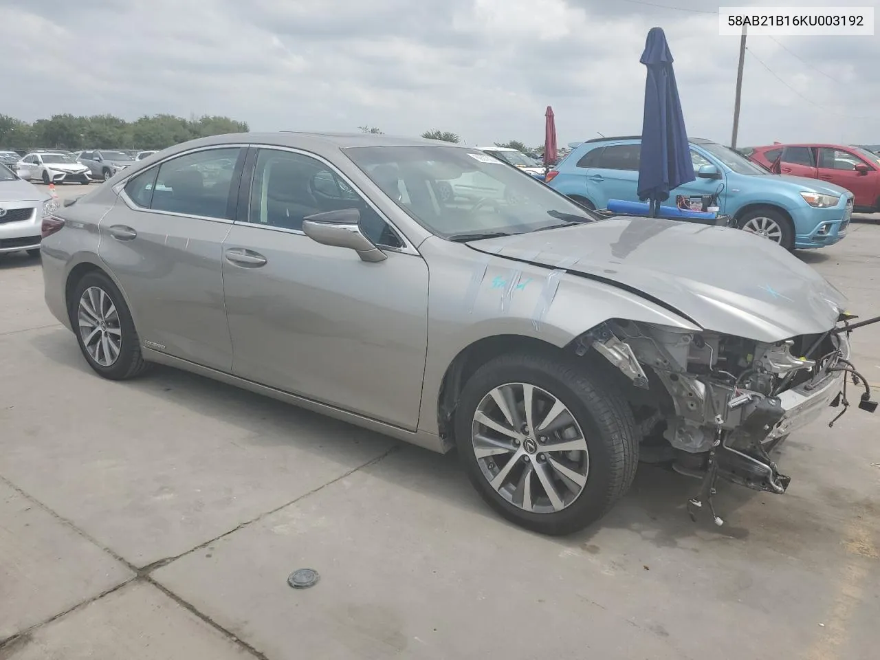 2019 Lexus Es 300H VIN: 58AB21B16KU003192 Lot: 69378024