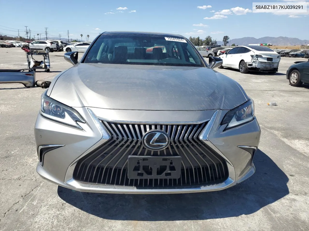 2019 Lexus Es 350 VIN: 58ABZ1B17KU039291 Lot: 70585924