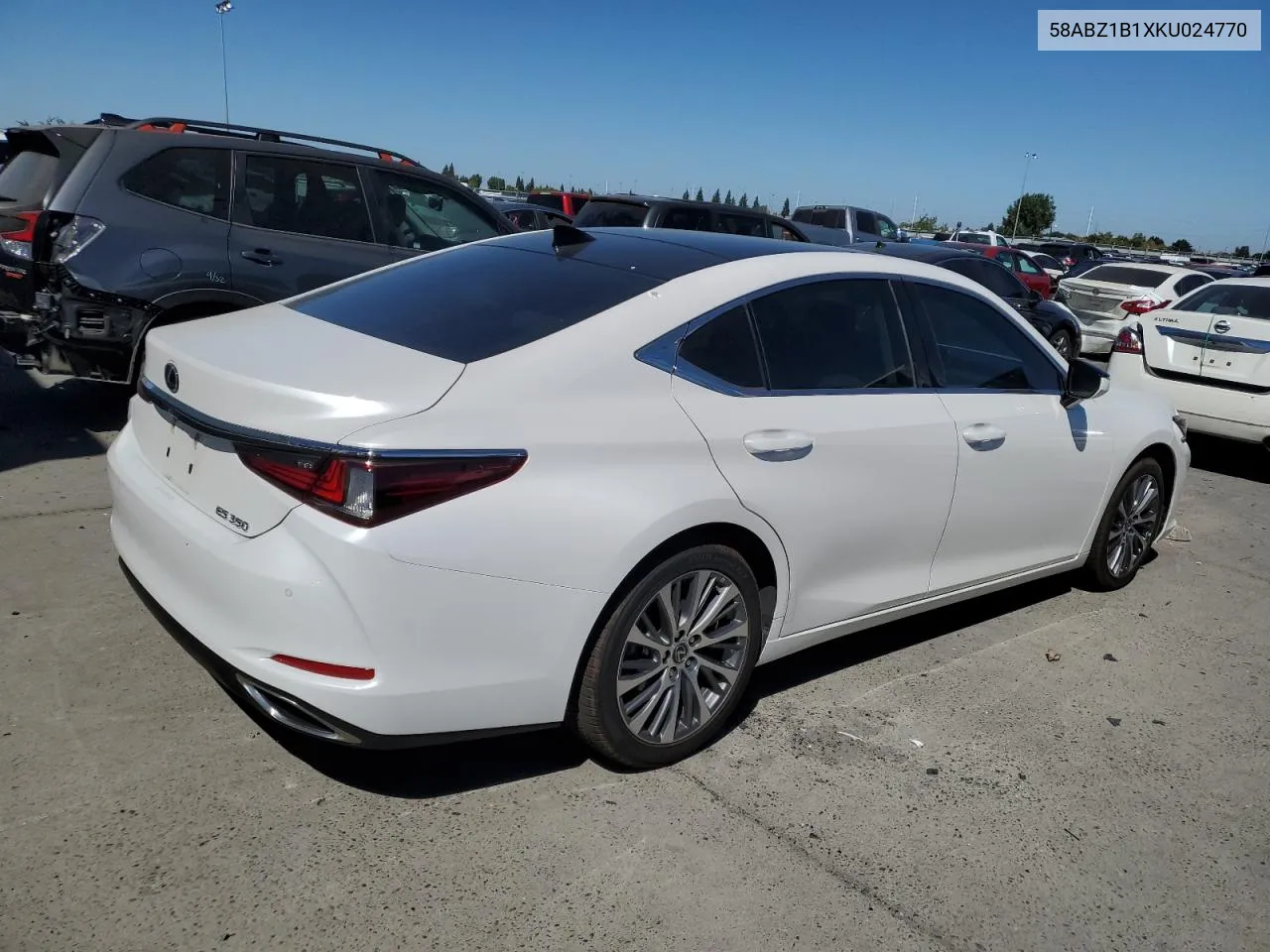 2019 Lexus Es 350 VIN: 58ABZ1B1XKU024770 Lot: 70674094