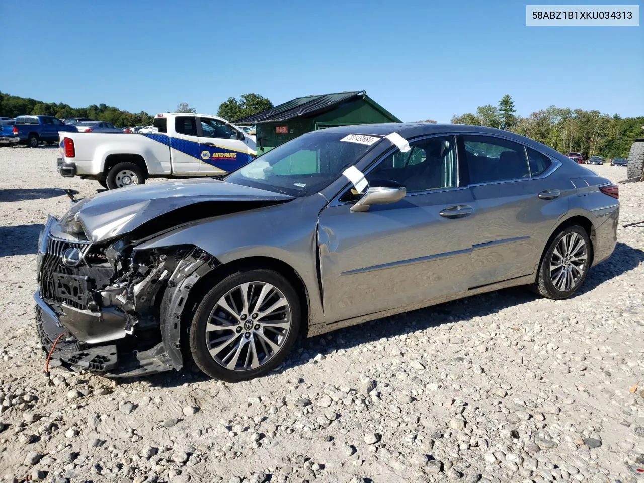 2019 Lexus Es 350 VIN: 58ABZ1B1XKU034313 Lot: 70749884