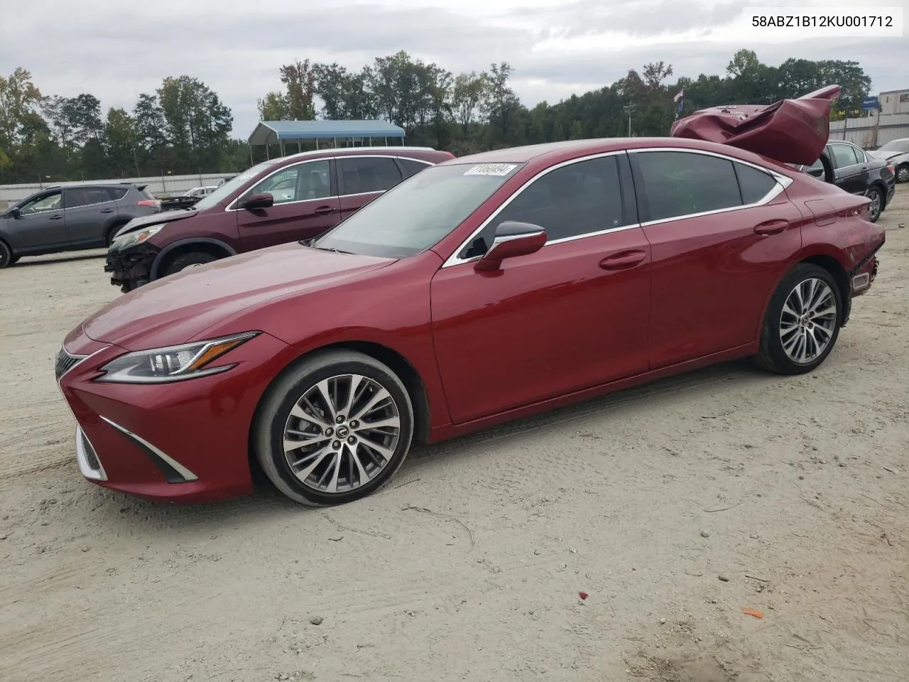 2019 Lexus Es 350 VIN: 58ABZ1B12KU001712 Lot: 71060494