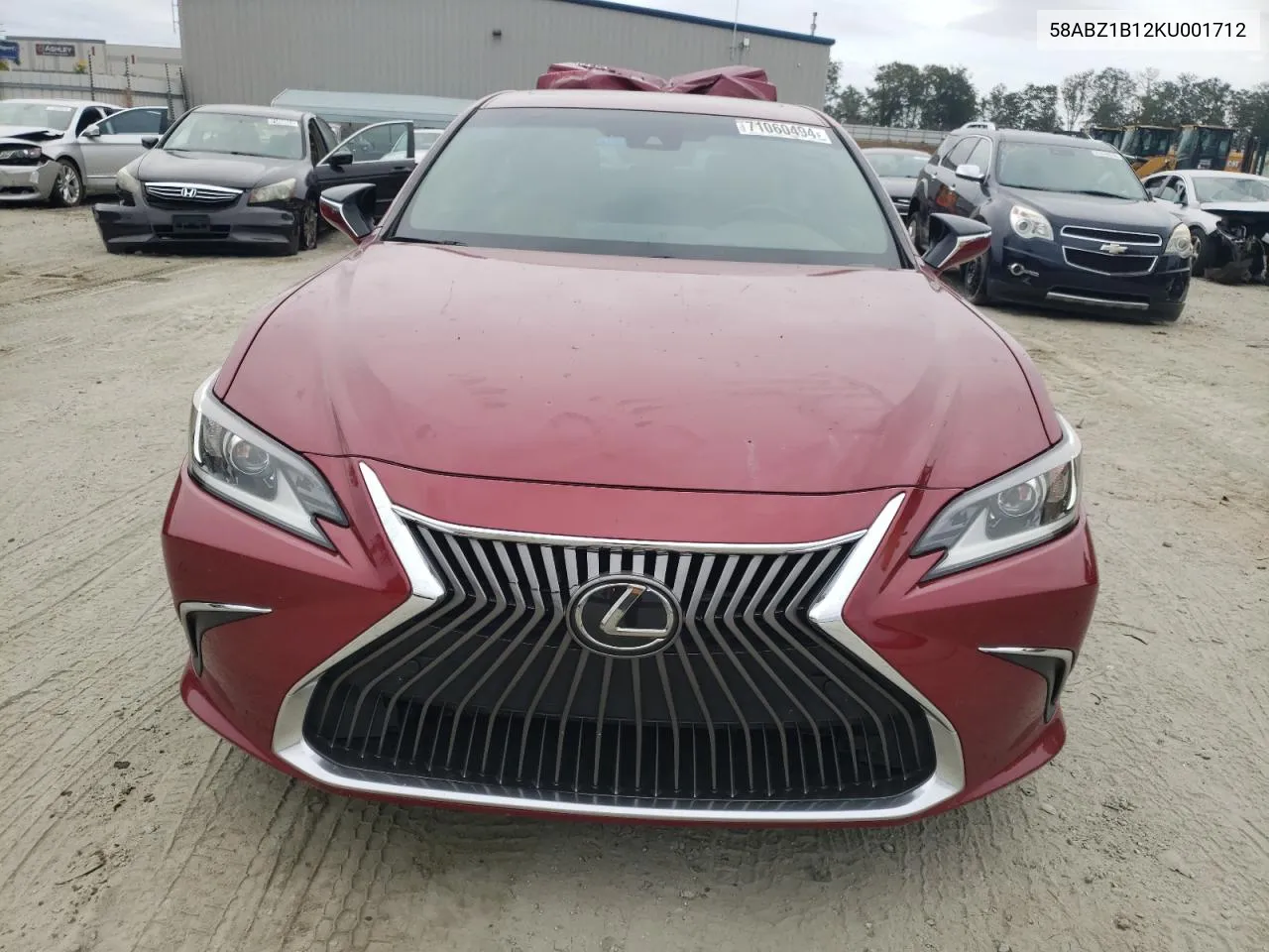 2019 Lexus Es 350 VIN: 58ABZ1B12KU001712 Lot: 71060494