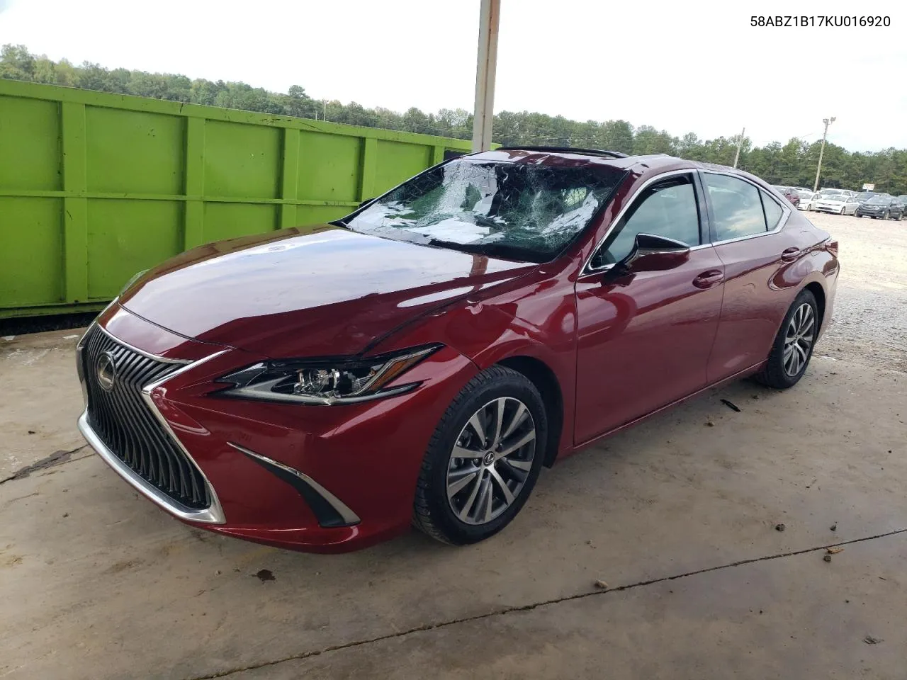 2019 Lexus Es 350 VIN: 58ABZ1B17KU016920 Lot: 71837364