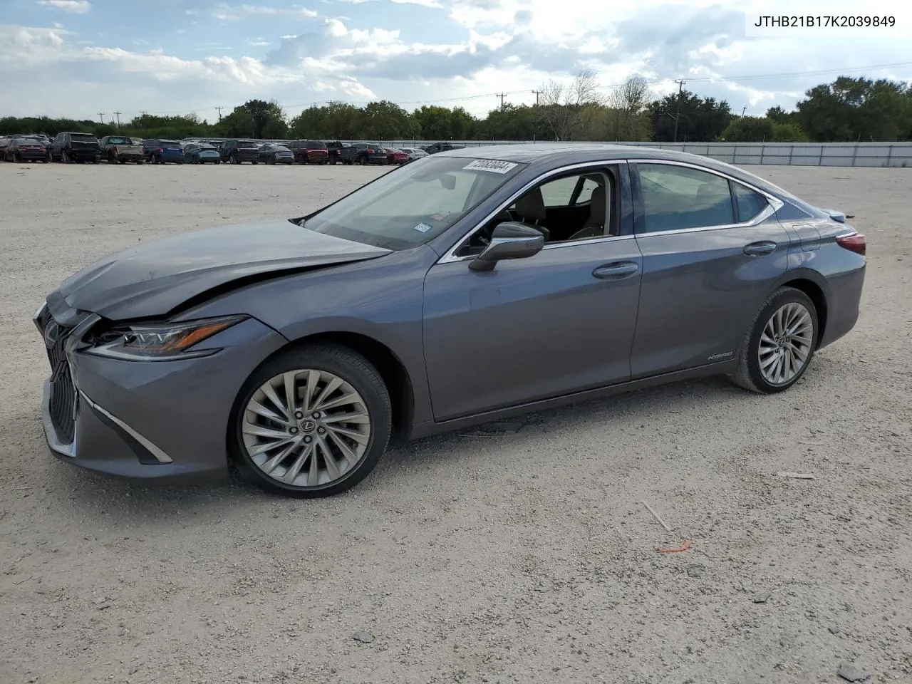 2019 Lexus Es 300H VIN: JTHB21B17K2039849 Lot: 72082004