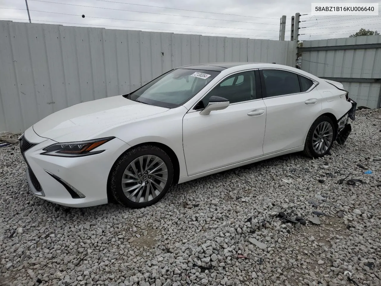 58ABZ1B16KU006640 2019 Lexus Es 350