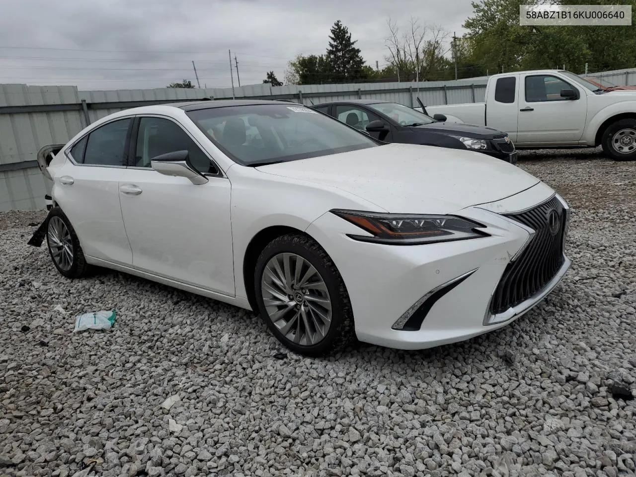 2019 Lexus Es 350 VIN: 58ABZ1B16KU006640 Lot: 72138354