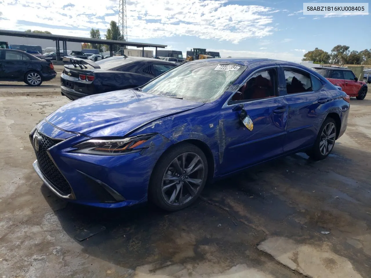 2019 Lexus Es 350 VIN: 58ABZ1B16KU008405 Lot: 72222004