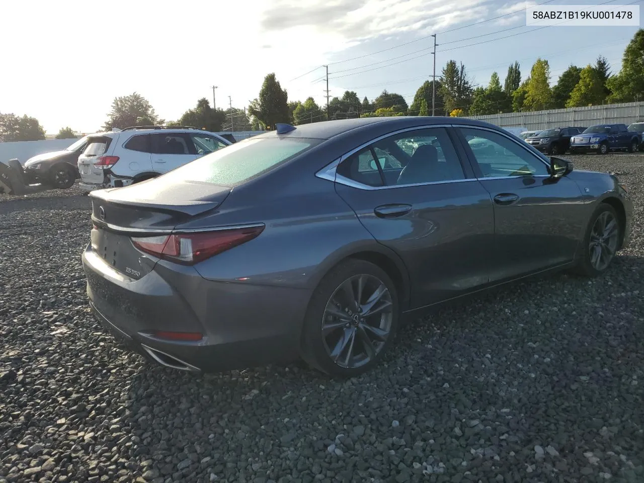 2019 Lexus Es 350 VIN: 58ABZ1B19KU001478 Lot: 72256424