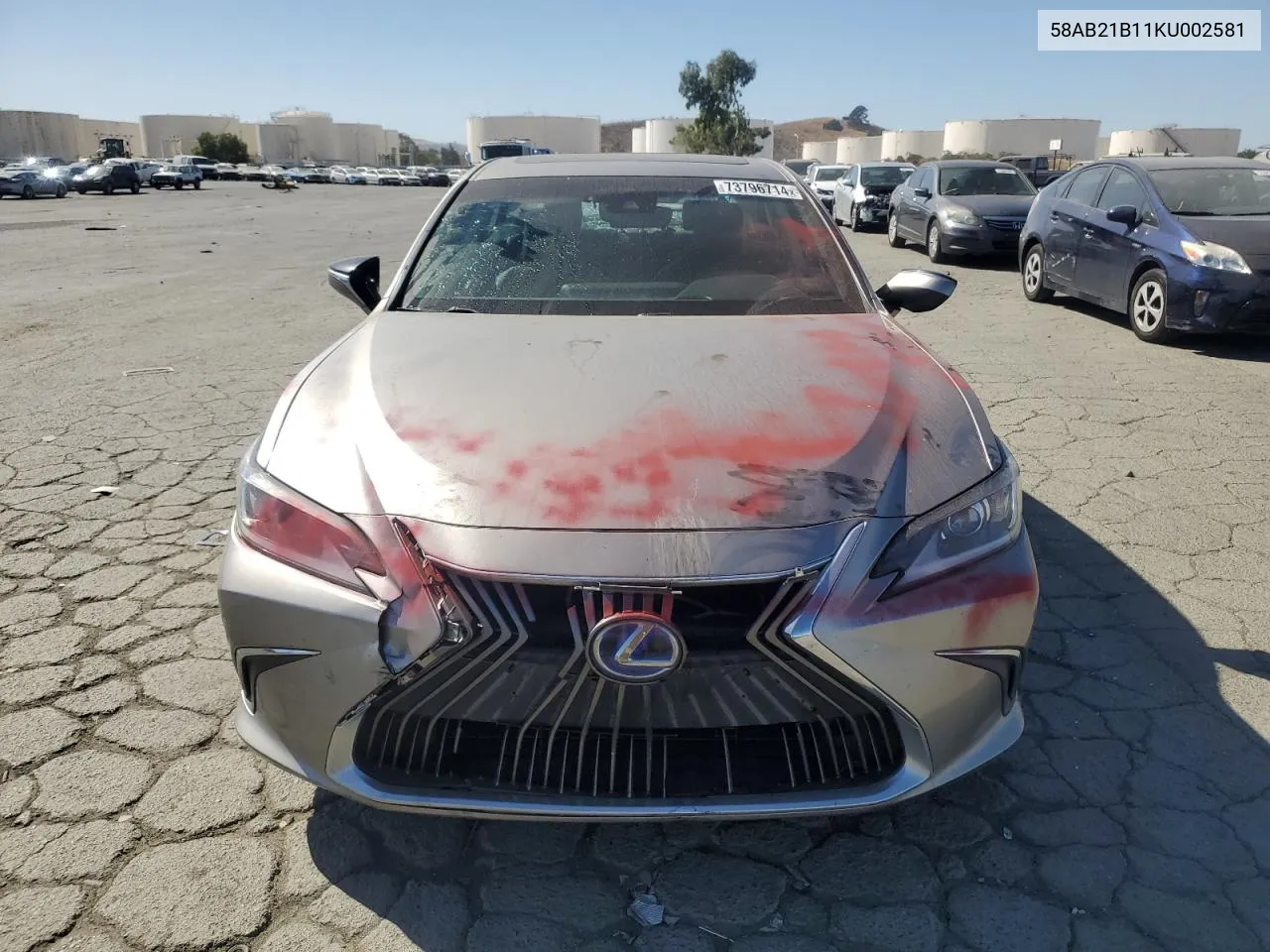 2019 Lexus Es 300H VIN: 58AB21B11KU002581 Lot: 73796714