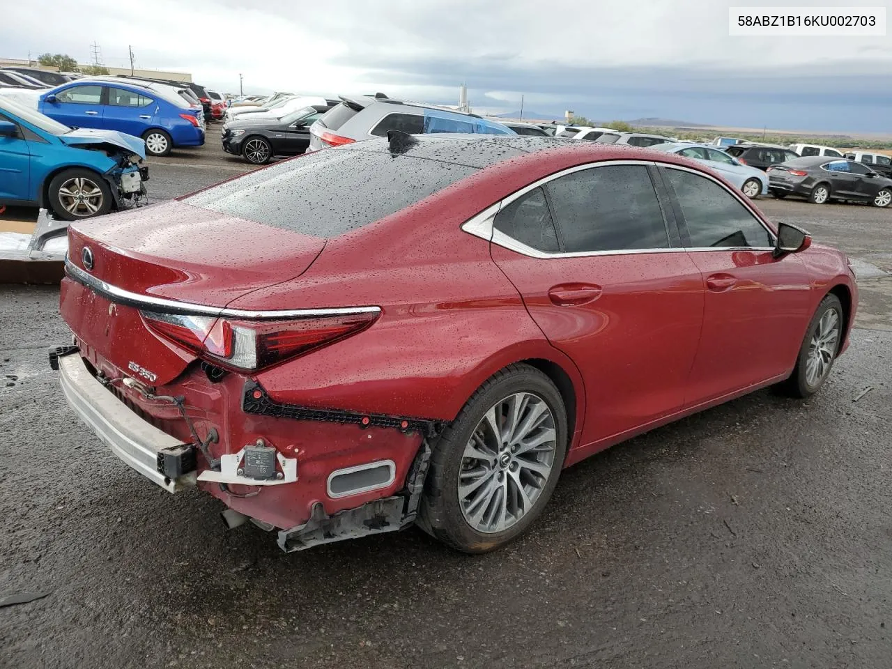 2019 Lexus Es 350 VIN: 58ABZ1B16KU002703 Lot: 75458814