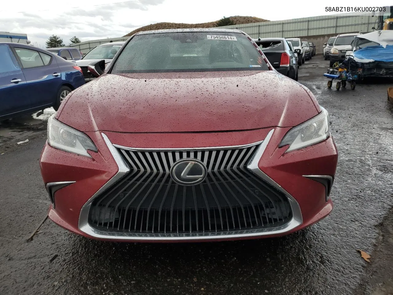 2019 Lexus Es 350 VIN: 58ABZ1B16KU002703 Lot: 75458814