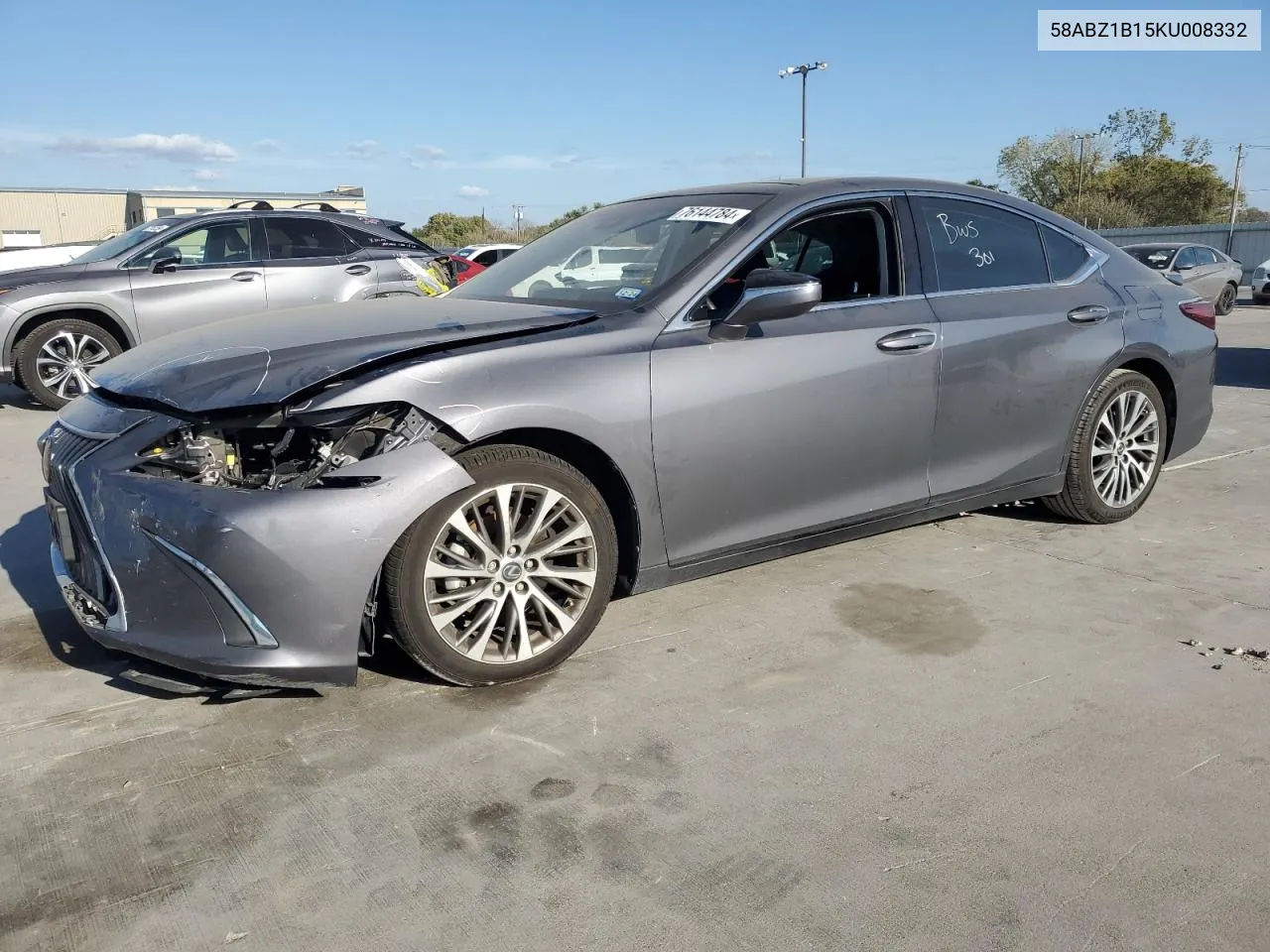 2019 Lexus Es 350 VIN: 58ABZ1B15KU008332 Lot: 76144784