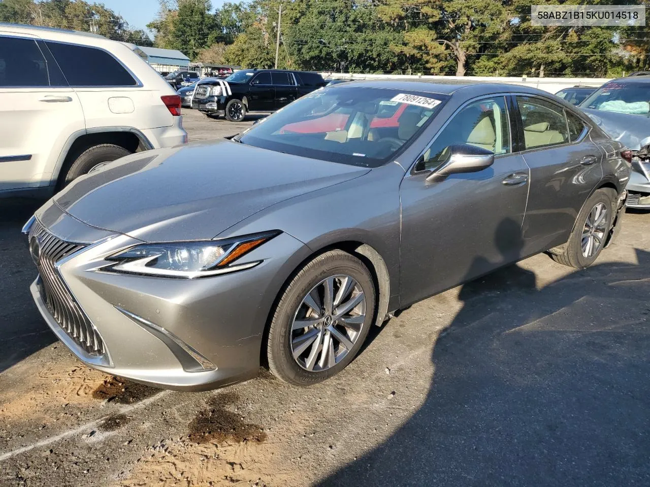 2019 Lexus Es 350 VIN: 58ABZ1B15KU014518 Lot: 78091264