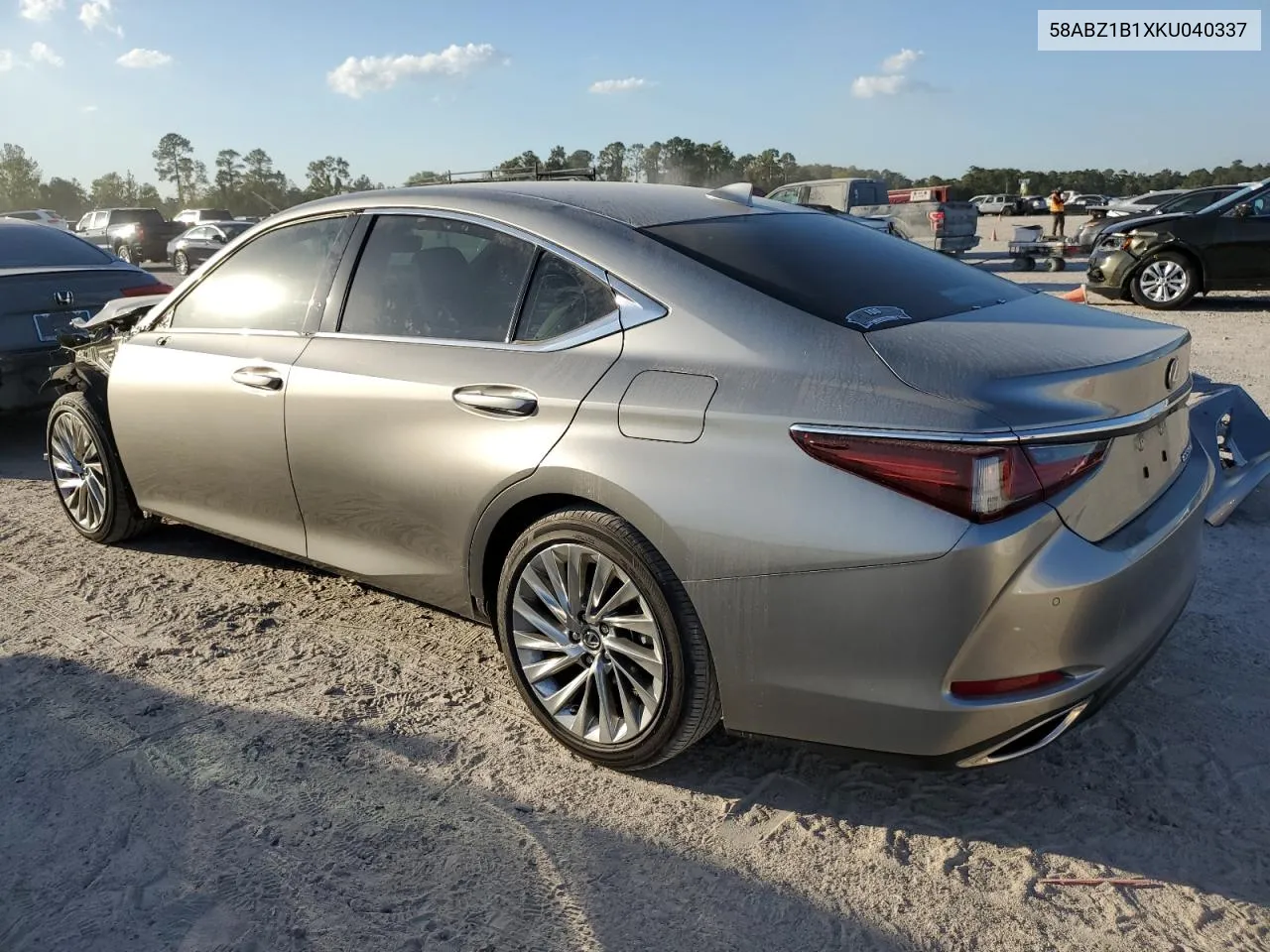 2019 Lexus Es 350 VIN: 58ABZ1B1XKU040337 Lot: 78164984