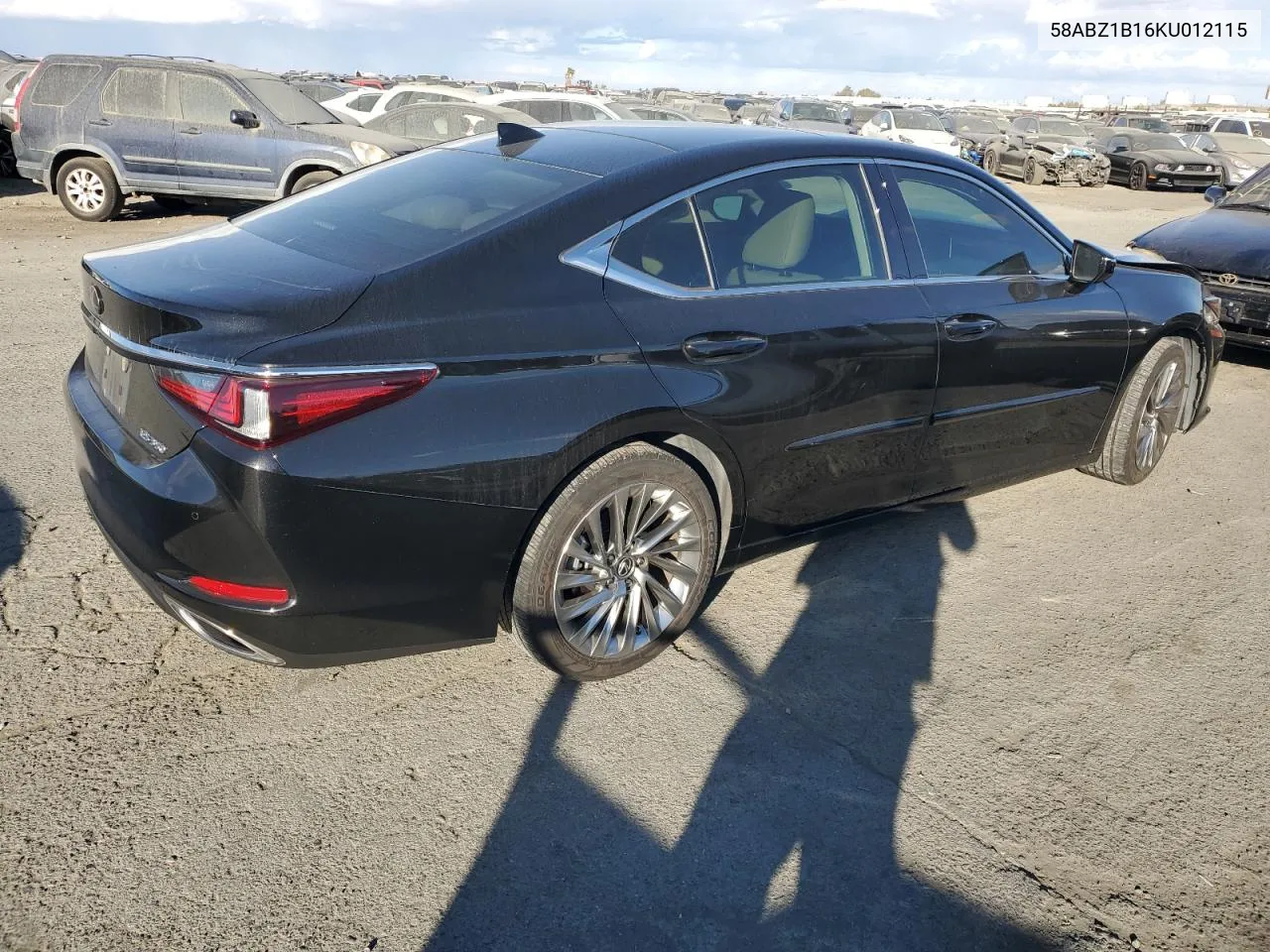 2019 Lexus Es 350 VIN: 58ABZ1B16KU012115 Lot: 78303144