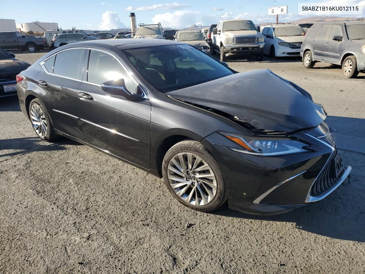 2019 Lexus Es 350 VIN: 58ABZ1B16KU012115 Lot: 78303144