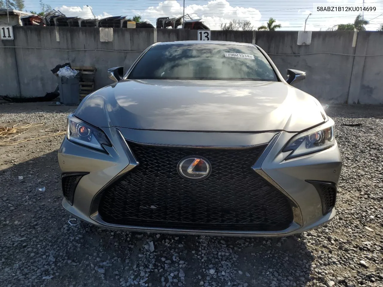 2019 Lexus Es 350 VIN: 58ABZ1B12KU014699 Lot: 79021514