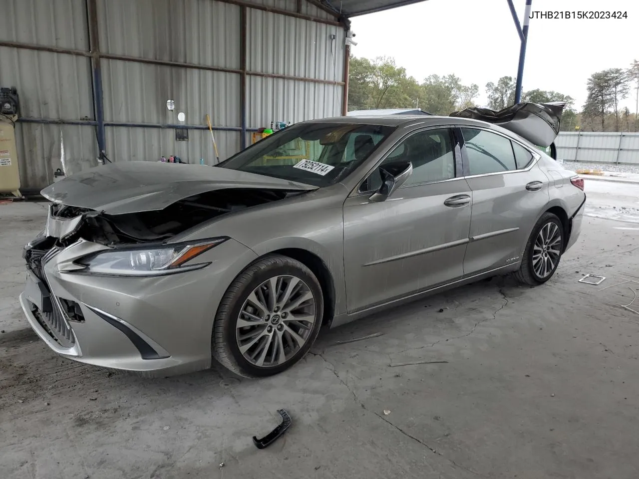 2019 Lexus Es 300H VIN: JTHB21B15K2023424 Lot: 79252114