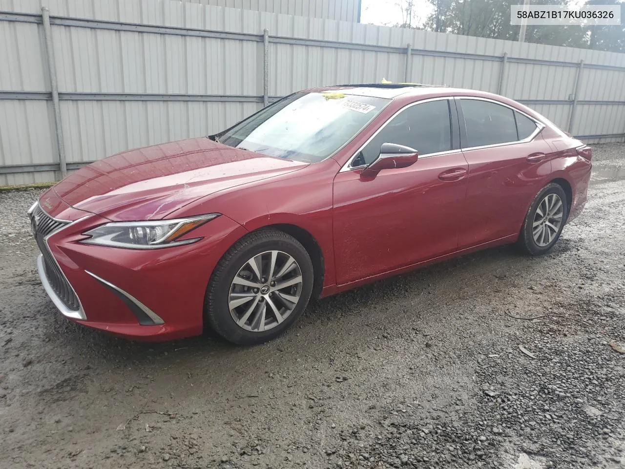 2019 Lexus Es 350 VIN: 58ABZ1B17KU036326 Lot: 79332574