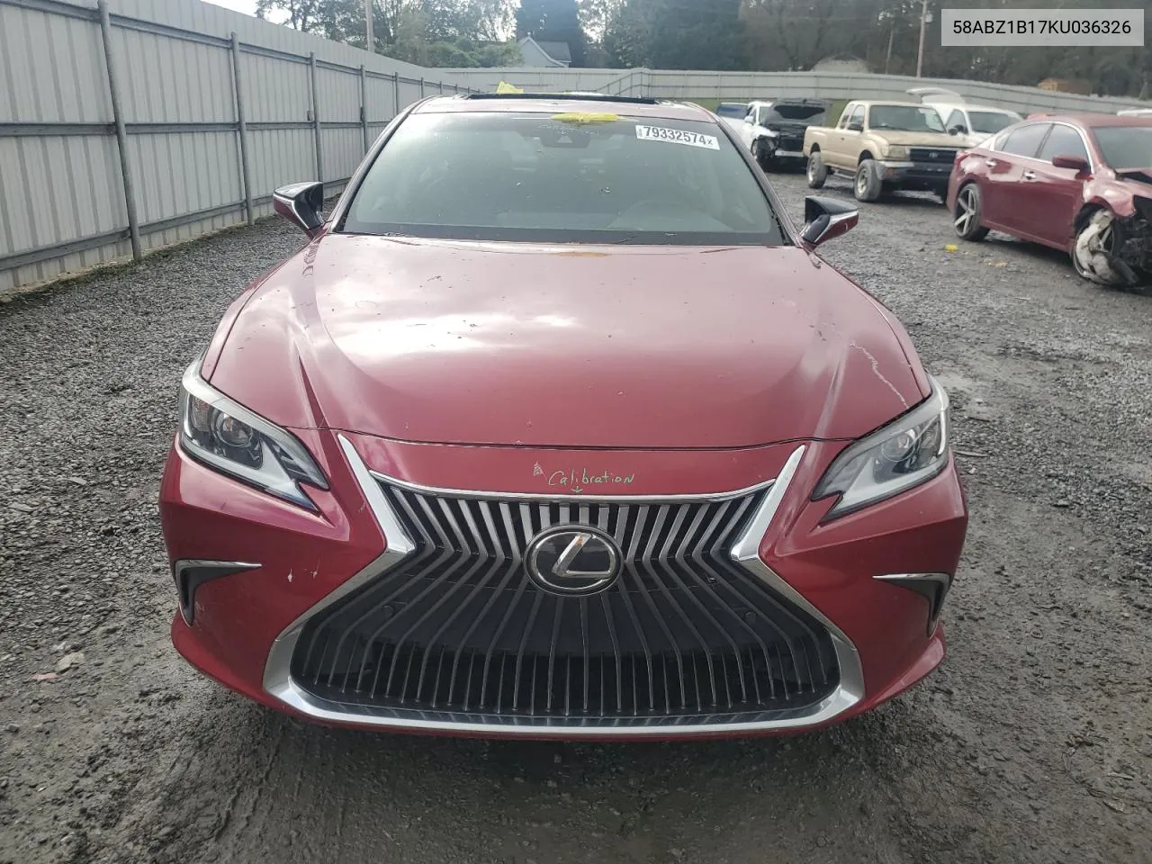 2019 Lexus Es 350 VIN: 58ABZ1B17KU036326 Lot: 79332574