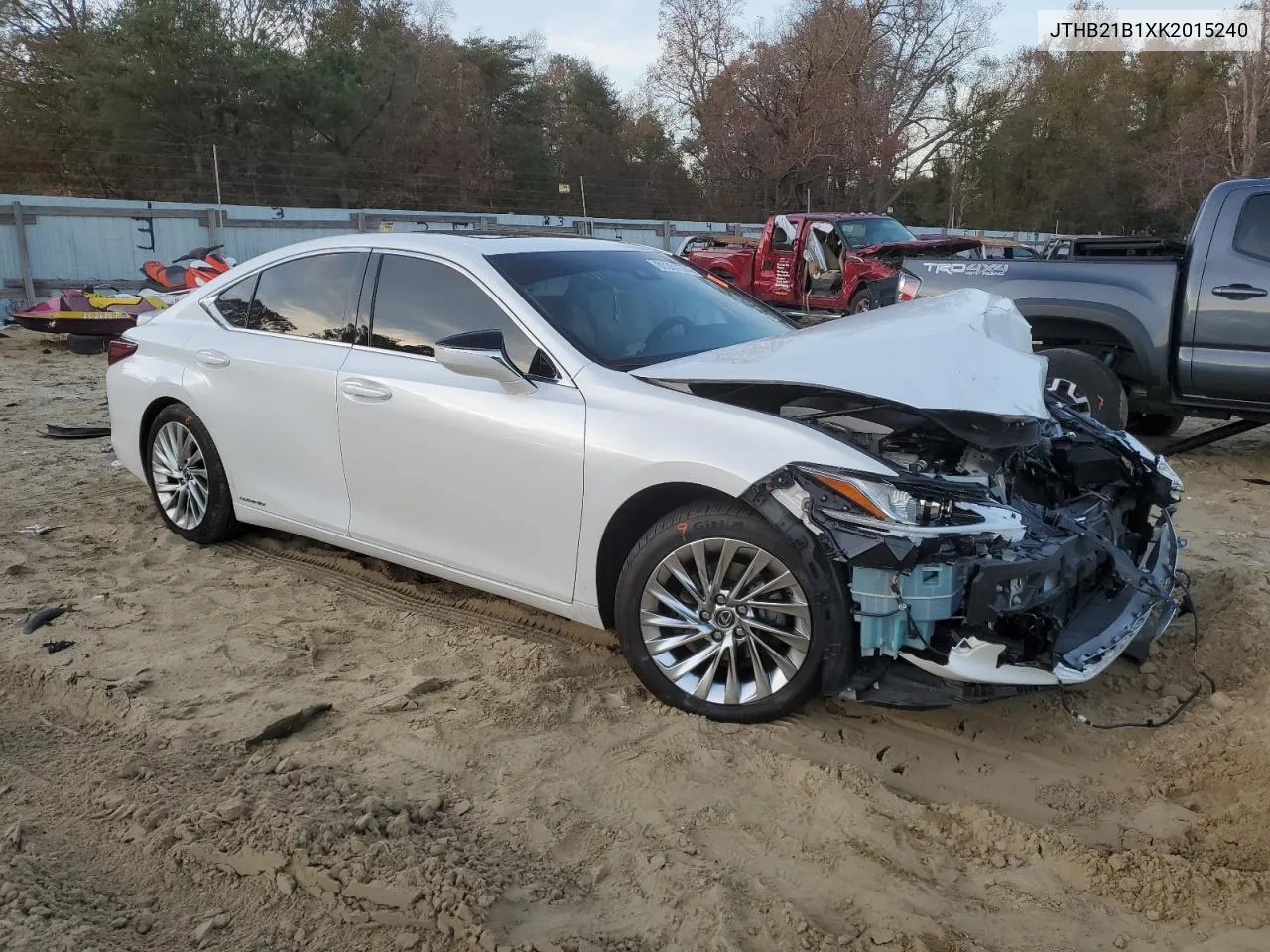 2019 Lexus Es 300H VIN: JTHB21B1XK2015240 Lot: 80351374