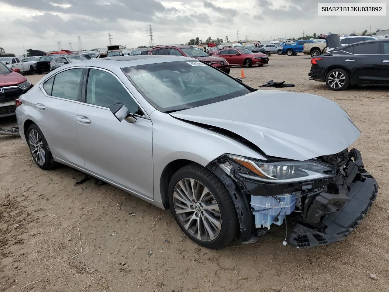 2019 Lexus Es 350 VIN: 58ABZ1B13KU033892 Lot: 80508264