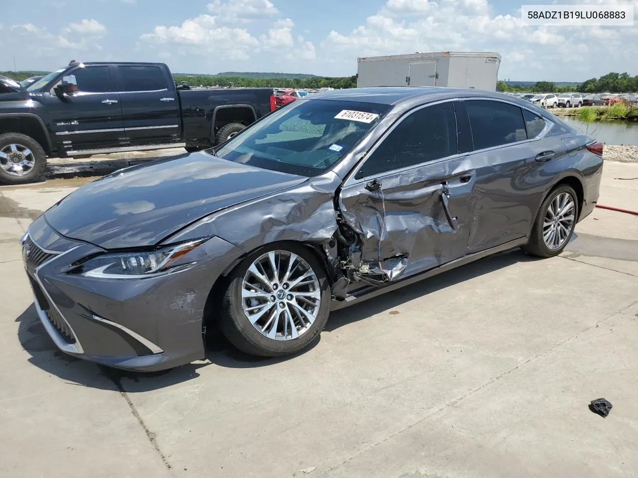 2020 Lexus Es 350 VIN: 58ADZ1B19LU068883 Lot: 61031574