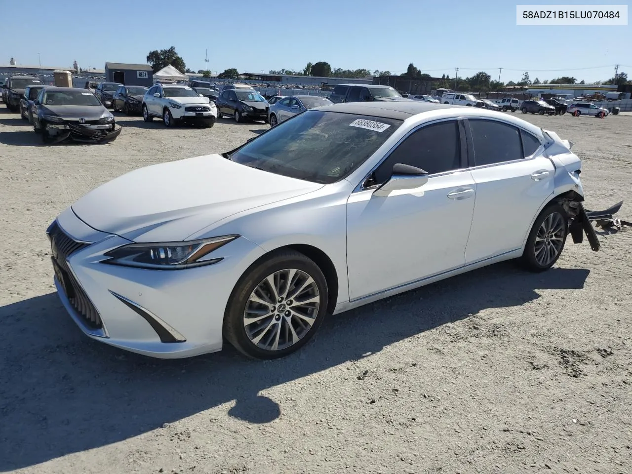 2020 Lexus Es 350 VIN: 58ADZ1B15LU070484 Lot: 68380354