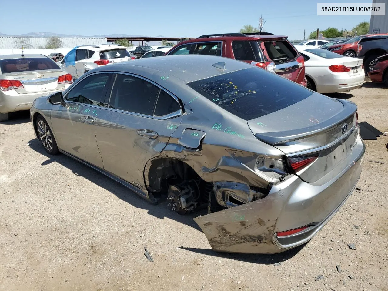 2020 Lexus Es 300H VIN: 58AD21B15LU008782 Lot: 70899104