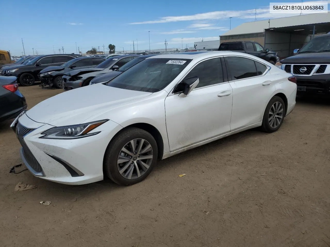 2020 Lexus Es 350 Base VIN: 58ACZ1B10LU063843 Lot: 71532264