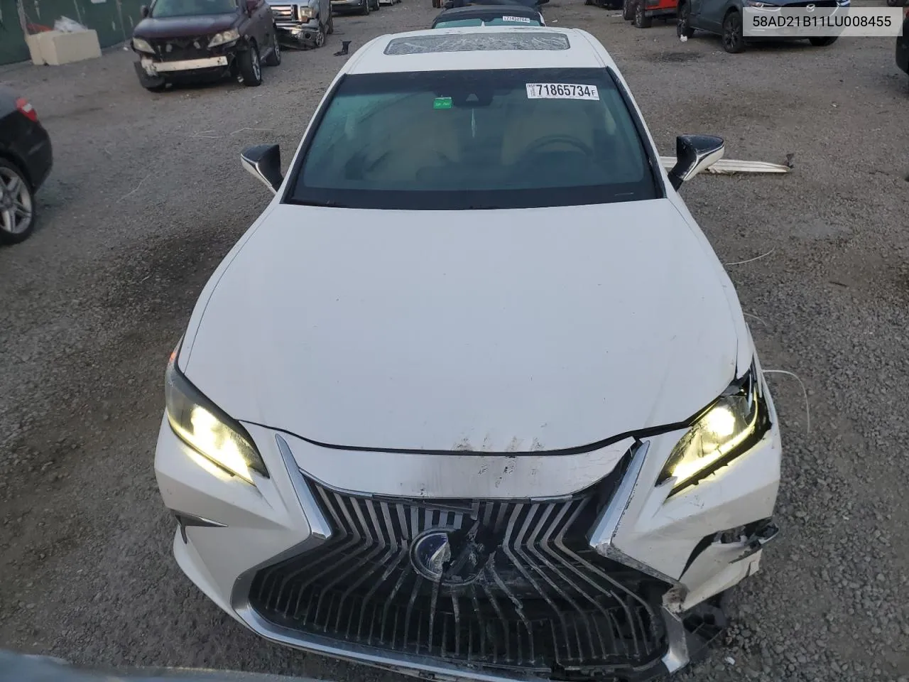 2020 Lexus Es 300H VIN: 58AD21B11LU008455 Lot: 71865734