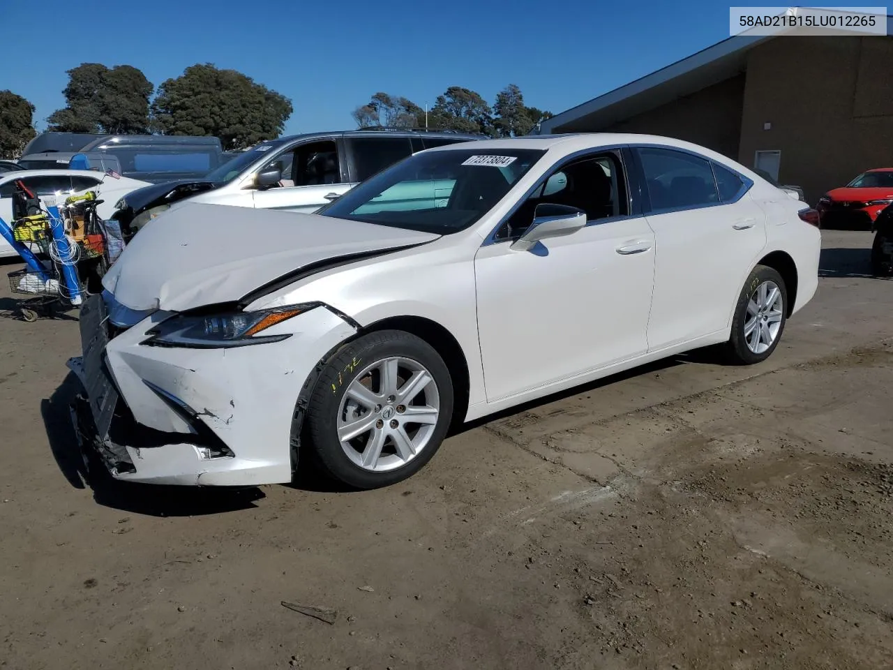 2020 Lexus Es 300H VIN: 58AD21B15LU012265 Lot: 72373804