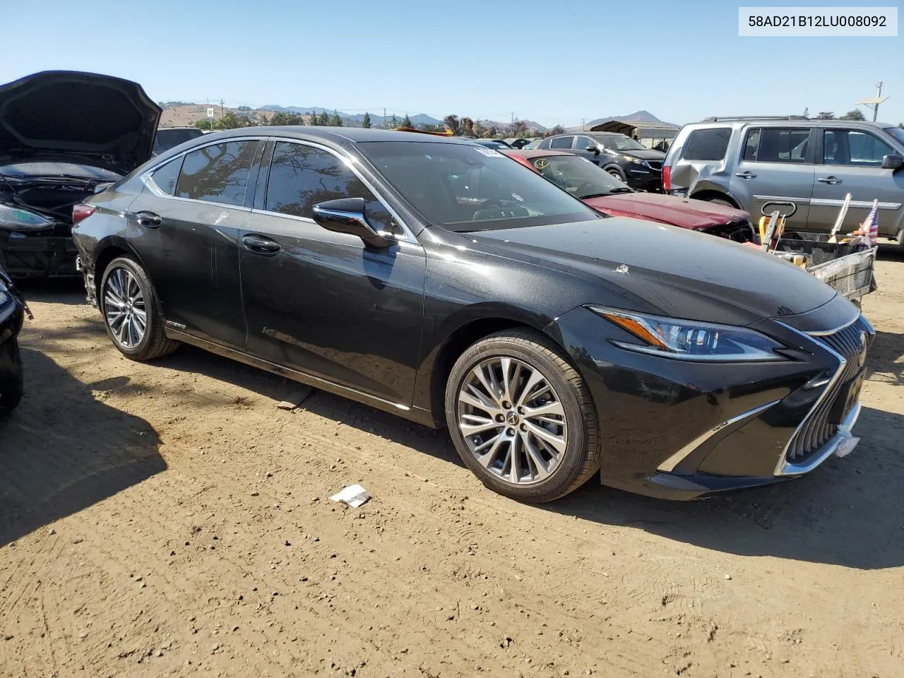 2020 Lexus Es 300H VIN: 58AD21B12LU008092 Lot: 72457644