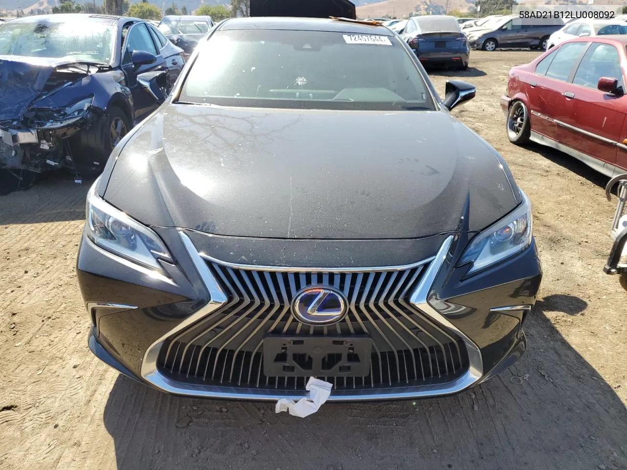 2020 Lexus Es 300H VIN: 58AD21B12LU008092 Lot: 72457644