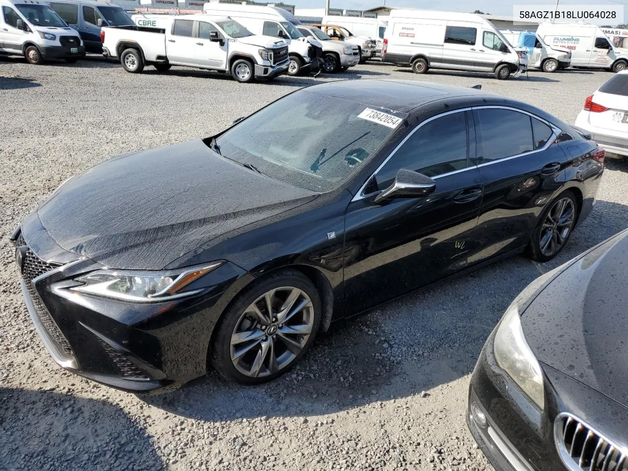 2020 Lexus Es 350 F Sport VIN: 58AGZ1B18LU064028 Lot: 73842054