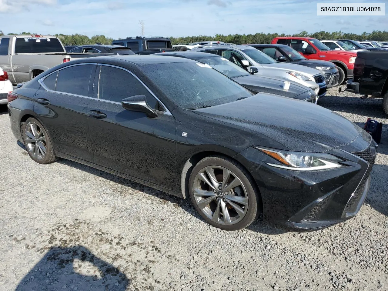 2020 Lexus Es 350 F Sport VIN: 58AGZ1B18LU064028 Lot: 73842054