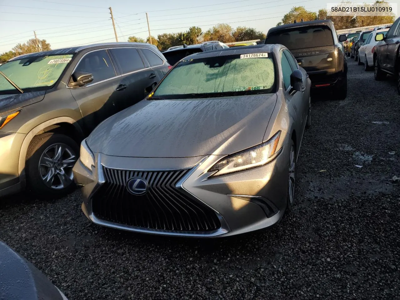 2020 Lexus Es 300H VIN: 58AD21B15LU010919 Lot: 74178674