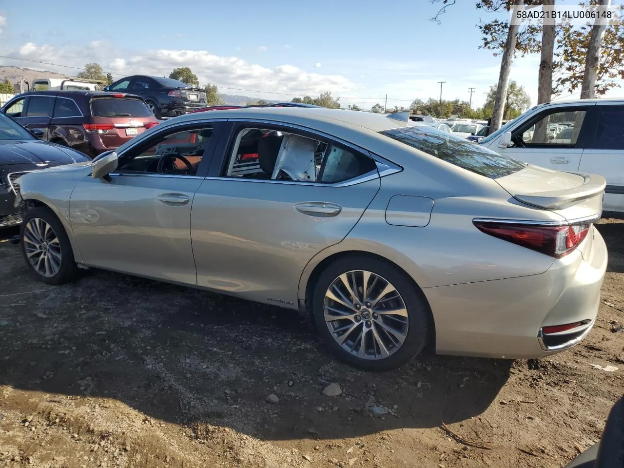 2020 Lexus Es 300H VIN: 58AD21B14LU006148 Lot: 80252524