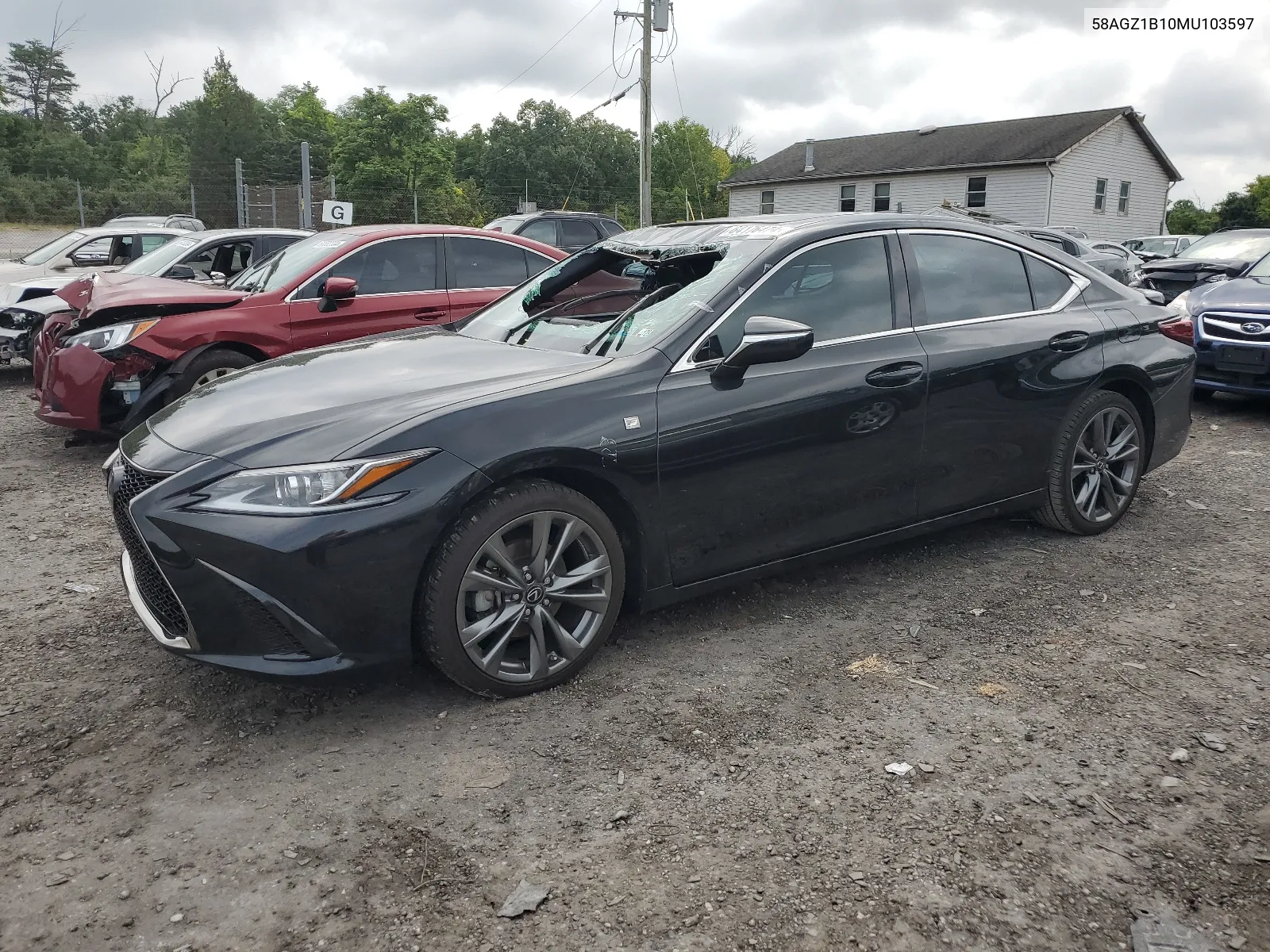 2021 Lexus Es 350 Base VIN: 58AGZ1B10MU103597 Lot: 64176474