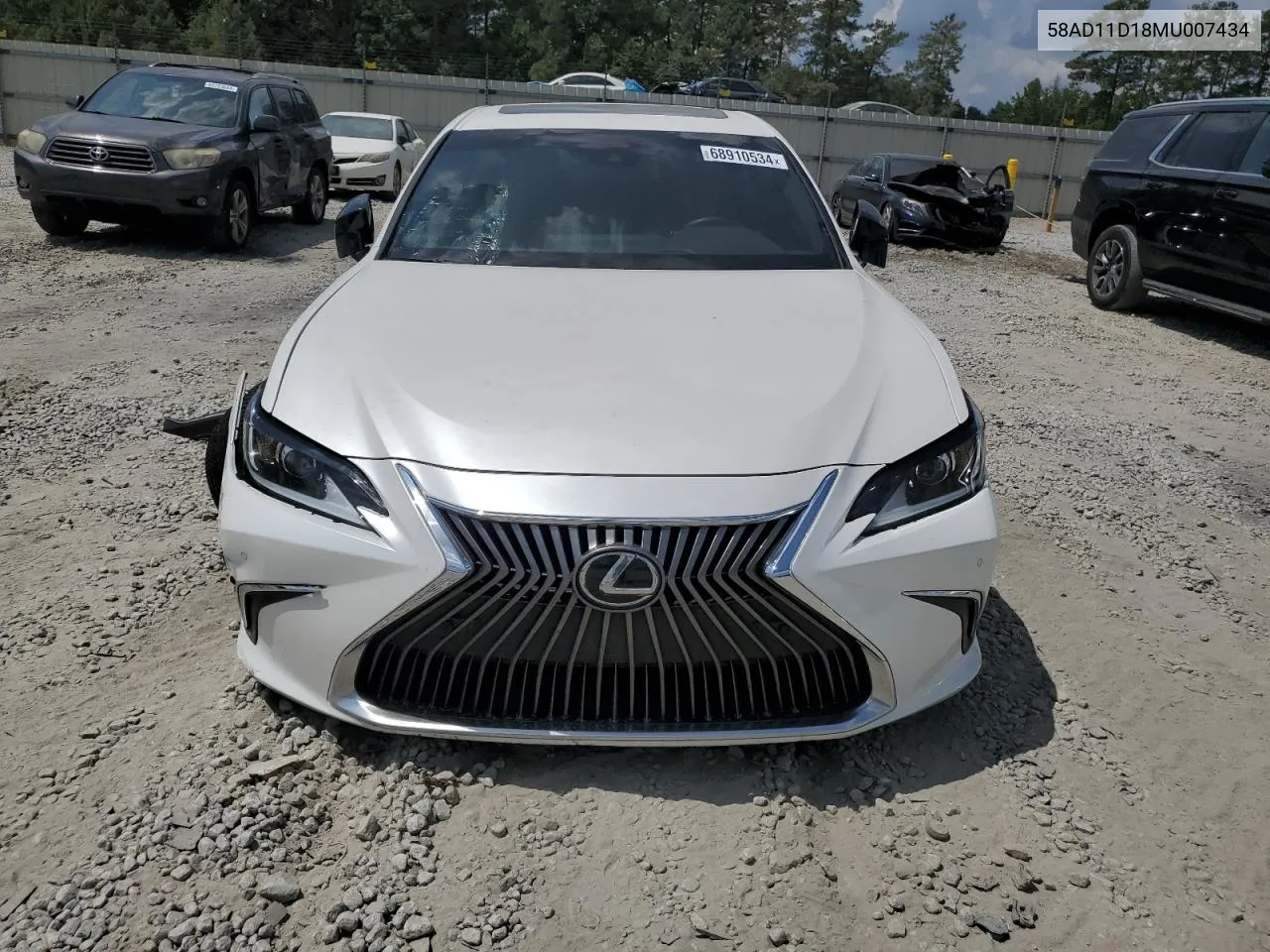 2021 Lexus Es 250 Base VIN: 58AD11D18MU007434 Lot: 68910534