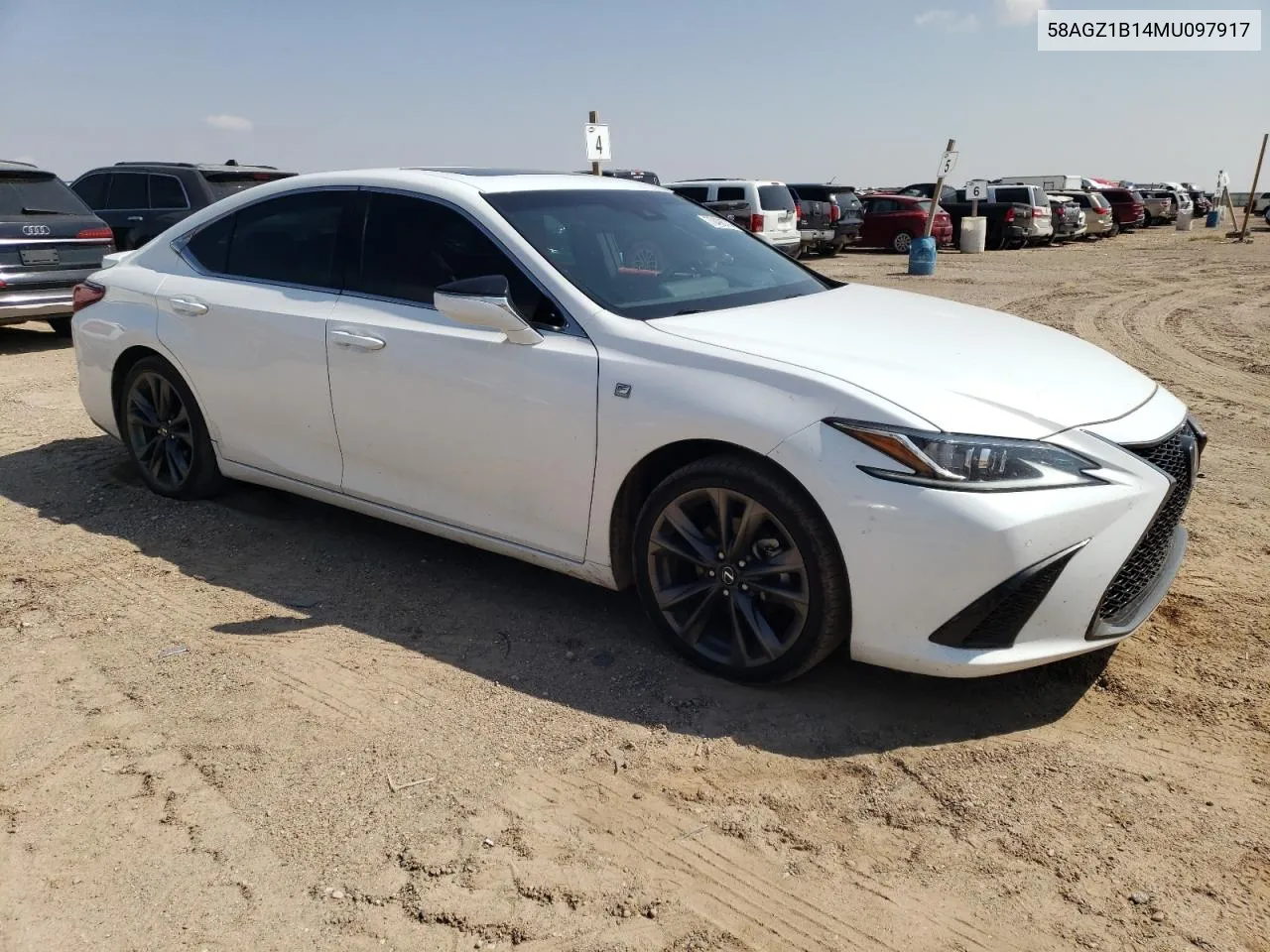 2021 Lexus Es 350 Base VIN: 58AGZ1B14MU097917 Lot: 70498714