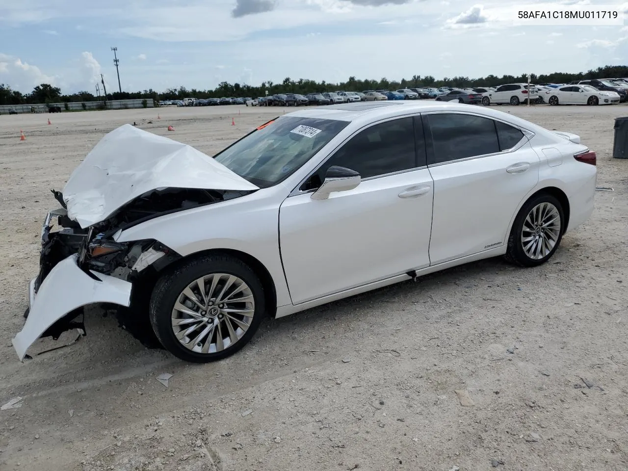 2021 Lexus Es 300H Ultra Luxury VIN: 58AFA1C18MU011719 Lot: 71087314