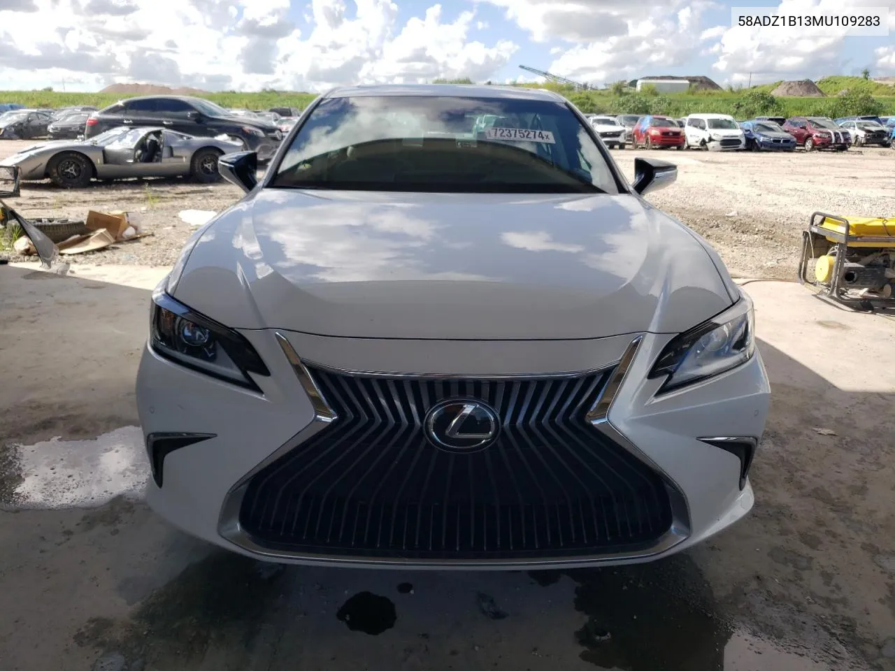 2021 Lexus Es 350 Base VIN: 58ADZ1B13MU109283 Lot: 72375274