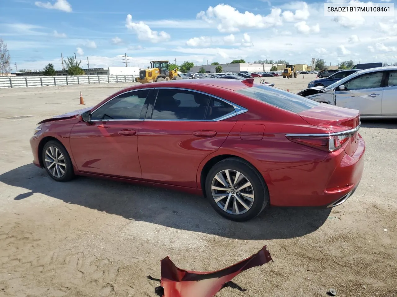 2021 Lexus Es 350 Base VIN: 58ADZ1B17MU108461 Lot: 72756864