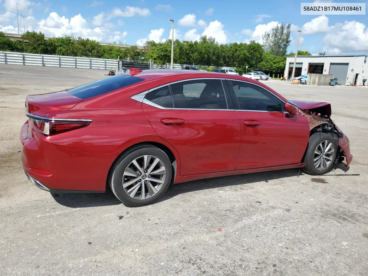 2021 Lexus Es 350 Base VIN: 58ADZ1B17MU108461 Lot: 72756864